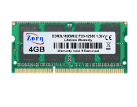 MEMÓRIA ZORQ DDR3L 4GB 1600MHZ PC3L-12800S SODIMM 1.35V TOTALMENTE COMPATÍVEL MÓDULO PARA NOTEBOOK PORTÁTIL DDR3L