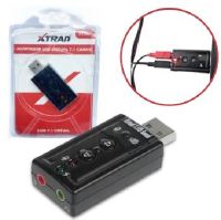 ADAPTADOR PLACA DE SOM USB 7.1 ENTRADA P2 FONE/MICROFONE XT2028