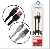 CABO DE DADOS USB EXBOM TIPO-C REFORCADO 2.4A 1M CBX-U2C13TC
