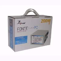 FONTE PC 200W REAL ATX, VENTOINHA DE 8CM, GA224, MULTILASER COR CINZA 110V/220V