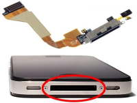 CABO FLEX CARGA USB FONE DOCK IPHONE 4G - PRETO