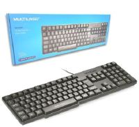 TECLADO MULTILASER USB PADRÃO ABNT2 TECLA SILENCIOSA PRETO TC213