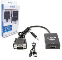 CONVERSOR ADAPTADOR DE AUDIO E VIDIO  VGA  X HDMI 1080P EXBOM CC-VHA30