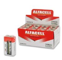 BATERIA COMUM 9V ALFACELL CAIXA C/12 UN 6F221SC