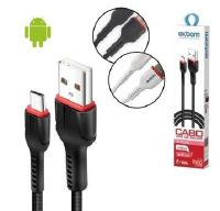 CABO DE DADOS USB EXBOM V8 REFORCADO 2.4A 1M CBX-U2C13V8