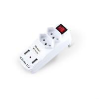 ADAPTADOR DE TOMADA C/2 + 2 USBS MOX MO-FL110