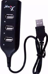 HUB USB 4 PORTAS KNUP HB-T56 PRETO