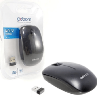 MOUSE OPTICO SEM FIO USB EXBOM 2.4GHZ MS-S22