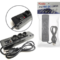 REGUA EXTENSORA 3 TOMADAS 220V 10A CABO 1.10M KITEC FLK 3 DABS