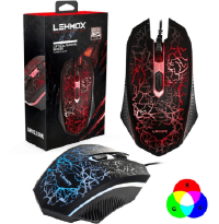 MOUSE GAMER OPTICO RGB USB 2.0 1200 DPI LEHMOX GT-M8