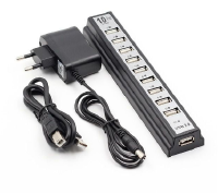 HUB USB 2.0 10 PORTAS ALTA VELOCIDADE 480MBIT HB-T69 - KNUP