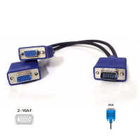 CABO Y VGA - 1 MACHO VGA E 2 VGA FÊMEA LELONG