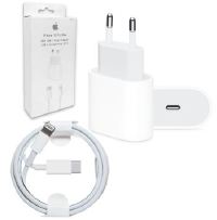 CARREGADOR DE CELULAR FONTE IPHONE USB-C E CABO 18W IPHONE