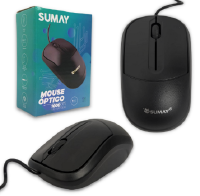 MOUSE OPTICO COM FIO USB 1000 DPI SUMAY SM-MO1308