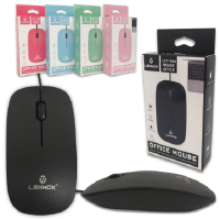 MOUSE OPTICO COM FIO USB LEHMOX 800 DPI LEY-1564