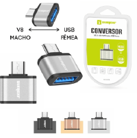 ADAPTADOR CONVERSOR OTG USB FEMEA X V8 MACHO SUMEXR SX-ZJ19