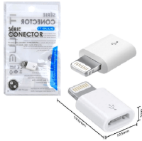ADAPTADOR CONVERSOR OTG V8 FEMEA X LIGHTNING MACHO IT-BLUE LE-09