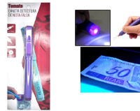 CANETA PLASTICA DETECTORA DE NOTA FALSA MYC-02