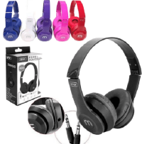 FONE DE OUVIDO ESTEREO DOBRAVEL COM MICROFONE CABO P2 - BRANCO