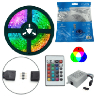 FITA DE LED 3528 RGB 5M SAIDA 12V (5.5X2,1MM) 2A S/FONTE LEY-3528