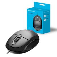 MOUSE OPTICO COM FIO USB MULTILASER 1200 DPI MO300