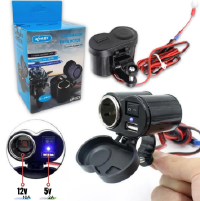 CARREGADOR PARA MOTOS UNIVERSAL USB E ACENDEDOR KNUP KP-572
