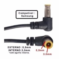 CABO PLUG REPARO REPOSIÇÃO FONTE CARREGADOR SAMSUNG (5.5 mm X 3.0 mm) CR028