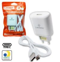 CARREGADOR DE CELULAR LEHMOX TIPO C 1USB 3.1A LE-521 TYPE-C