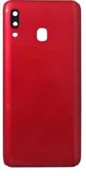 TAMPA TRASEIRA SAMSUNG GALAXY A20 A205 VERMELHO