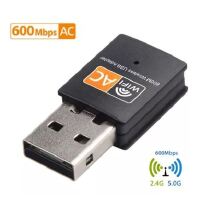 ADAPTADOR WIFI DUAL BAND 2.4 / 5GHZ 600MBPS WIRELESS AC 5G