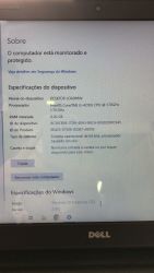 NOTEBOOK DELL INSPIRON INTEL CORE I5 8GB SSD 256GB (SEMI-NOVO)