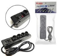 REGUA EXTENSORA 4 TOMADAS 220V 10A CABO 1.10M KITEC FLK 4 DABS