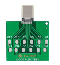 PLACA DE TESTE PARA REPARO SMB ANDROID - DOCK FLEX TEST TIPO C