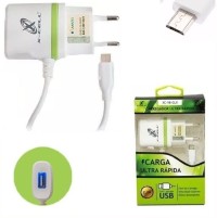 CARREGADOR MICRO USB V8 SUPER RÁPIDO 2.8A - X-CELL XC-V8-GLX