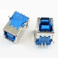 USB 3.0 TIPO B FEMININO 9 PIN DIP PCB ÂNGULO DIREITO CONECTOR PARA PORTA DE IMPRESSORA