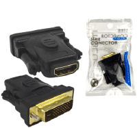 ADAPTADOR CONECTOR DVI MACHO (24+1) X HDMI FEMEA IT BLUE LE-5509