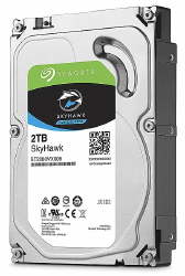 HD 2 TB SATA 3 - 6GB/S - 5900RPM - 64MB CACHE - SEAGATE SURVEILLANCE SKYHAWK -  HD PARA DVR - ST2000VX008