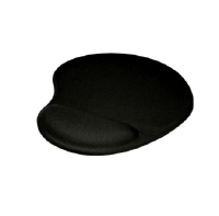 MOUSE PAD COM DESCANSO DE PULSO E BASE ANTIDERRAPANTE (PRETO)