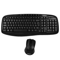 TECLADO WIRELESS SATELLITE AK-720G COM MOUSE DE 1600 DPI - PRETO