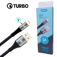 CABO DE DADOS USB KIMASTER IPHONE TURBO 5A 1M FLEXIVEL CB732