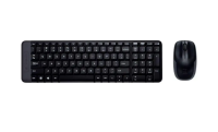 KIT MOUSE + TECLADO SEM FIO PRETO LOGITECH MK220 AC607