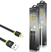 CABO DE DADOS USB C3TECH IPHONE 1.0M FLAT CB-110