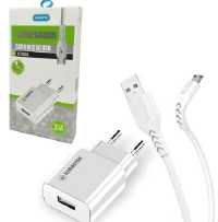 CARREGADOR DE CELULAR KIMASTER V8 1 USB 3.1A