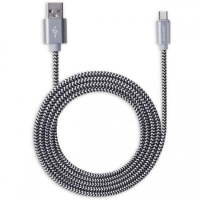 CABO USB TIPO C NYLON BRAIDED 2.4A 1M IT-BLUE T2110T
