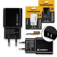 CARREGADOR DE CELULAR SUMEXR FONTE 2 USB 3.4A SX-F16-3A