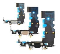 FLEX CONECTOR CARGA DOCK USB APPLE IPHONE 8 A1863 A1905 A1906 - PRETO