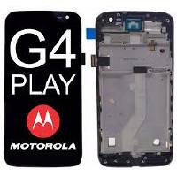 FRONTAL MOTOROLA MOTO G4 PLAY XT1600 XT1601 XT1602 XT1603 XT1604 - COM ARO PRETO
