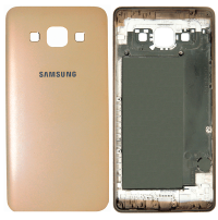 TAMPA CARCAÇA ARO ALUMÍNIO SAMSUNG GALAXY A5 A500 - DOURADO