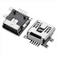 CONECTOR DE CARGA USB MINI V3 SMD 5 PINOS
