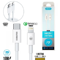 CABO DE DADOS IPHONE X TIPO-C QUICK CHARGE 20W 1M KIMASTER CB812